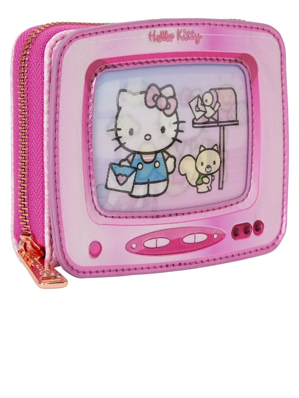 Loungefly Sanrio Exclusive Hello Kitty Vintage TV Lenticular Backpack & Wallet